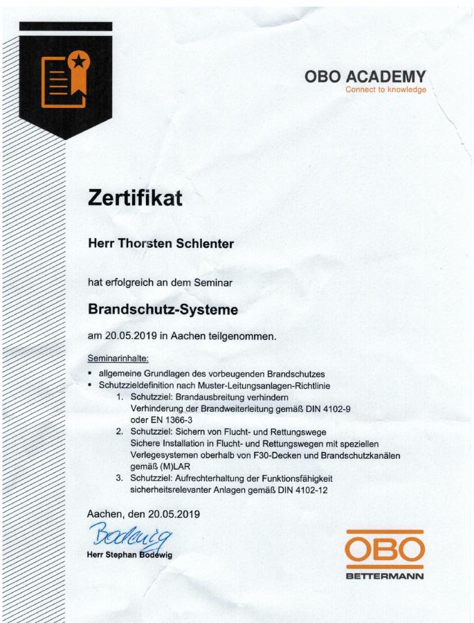 Vorschau OBO Brandschutz-Systeme
