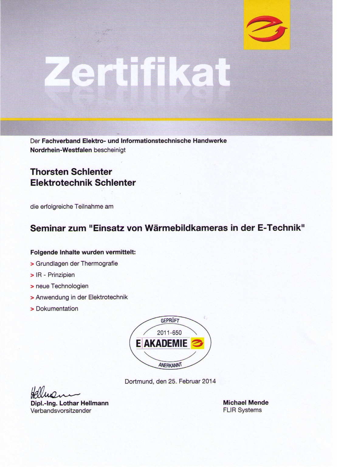 Vorschau Thermografie in der Elektrotechnik